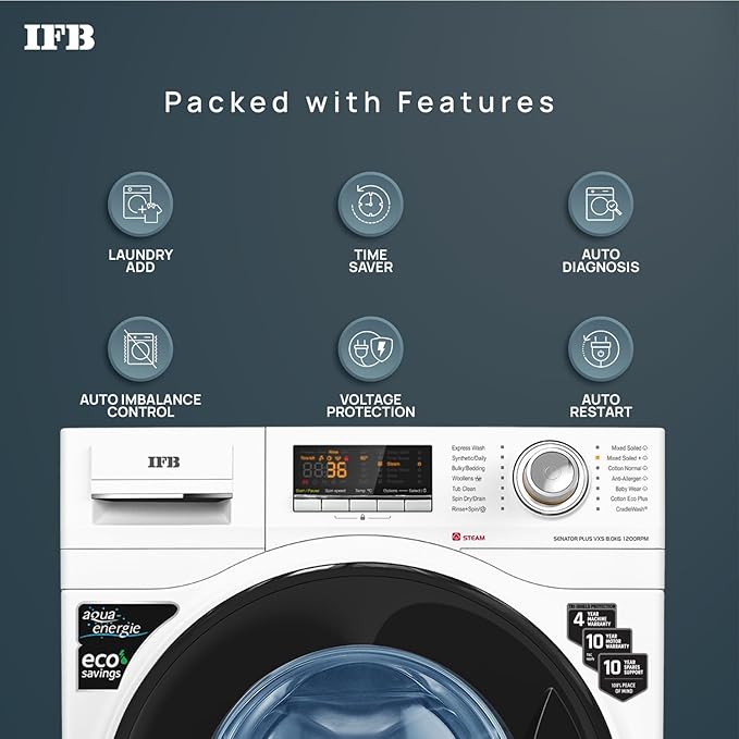 IFB FULLY AUTOMATIC SENATOR PLUS VXS 8012 8 KG IFB