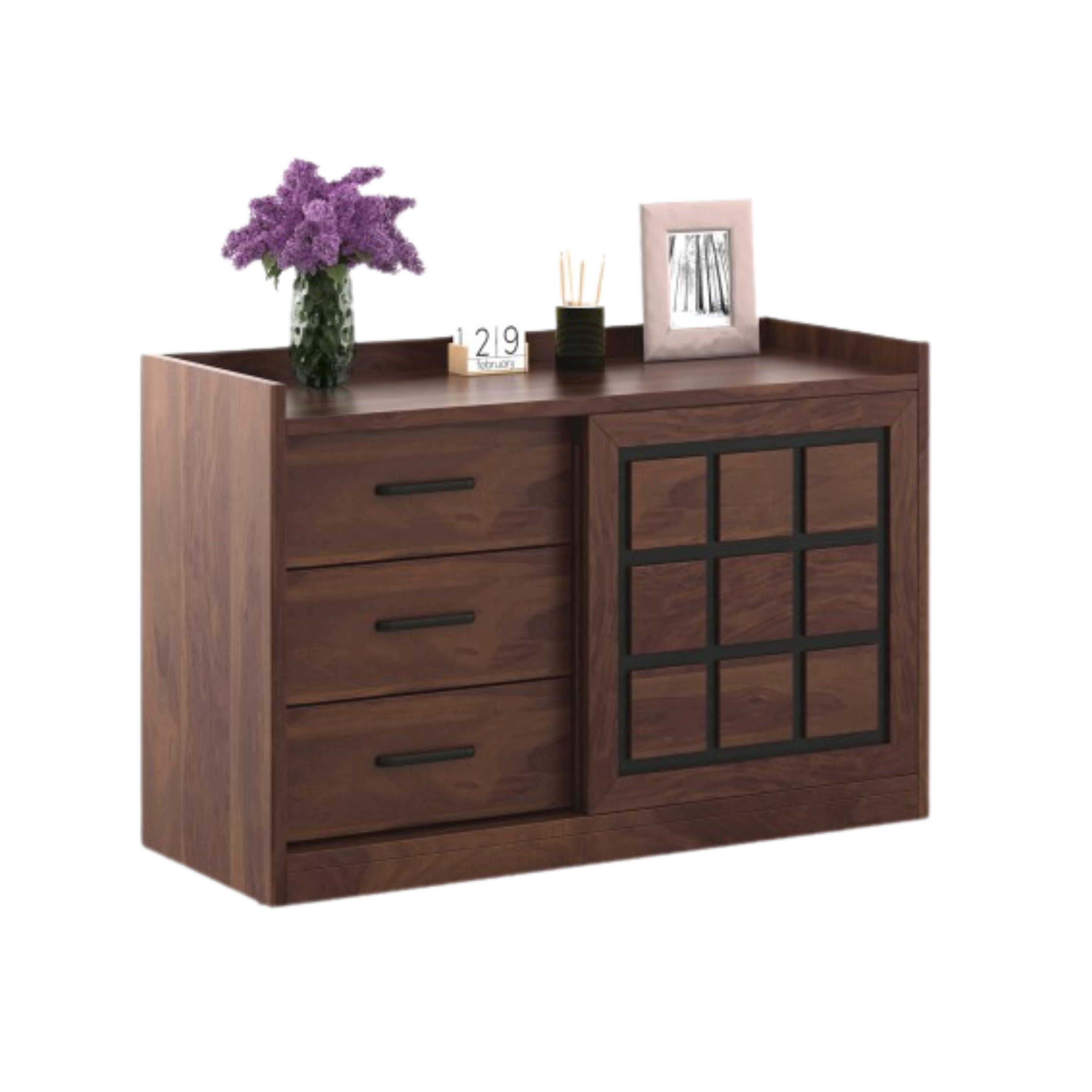 Woodland Multipurpose Storage Unit with Drawer – Sheesham Finish CMM Arena Retails Pvt Ltd