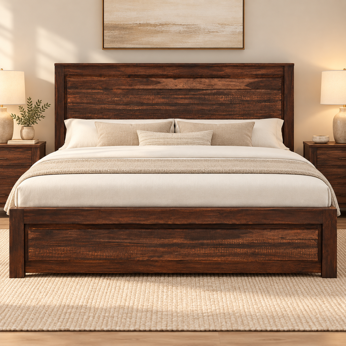 OONA KING BED CAIRO KD WITH STORAGE R1770 SH-AC 100x190x214 DARK ARENA