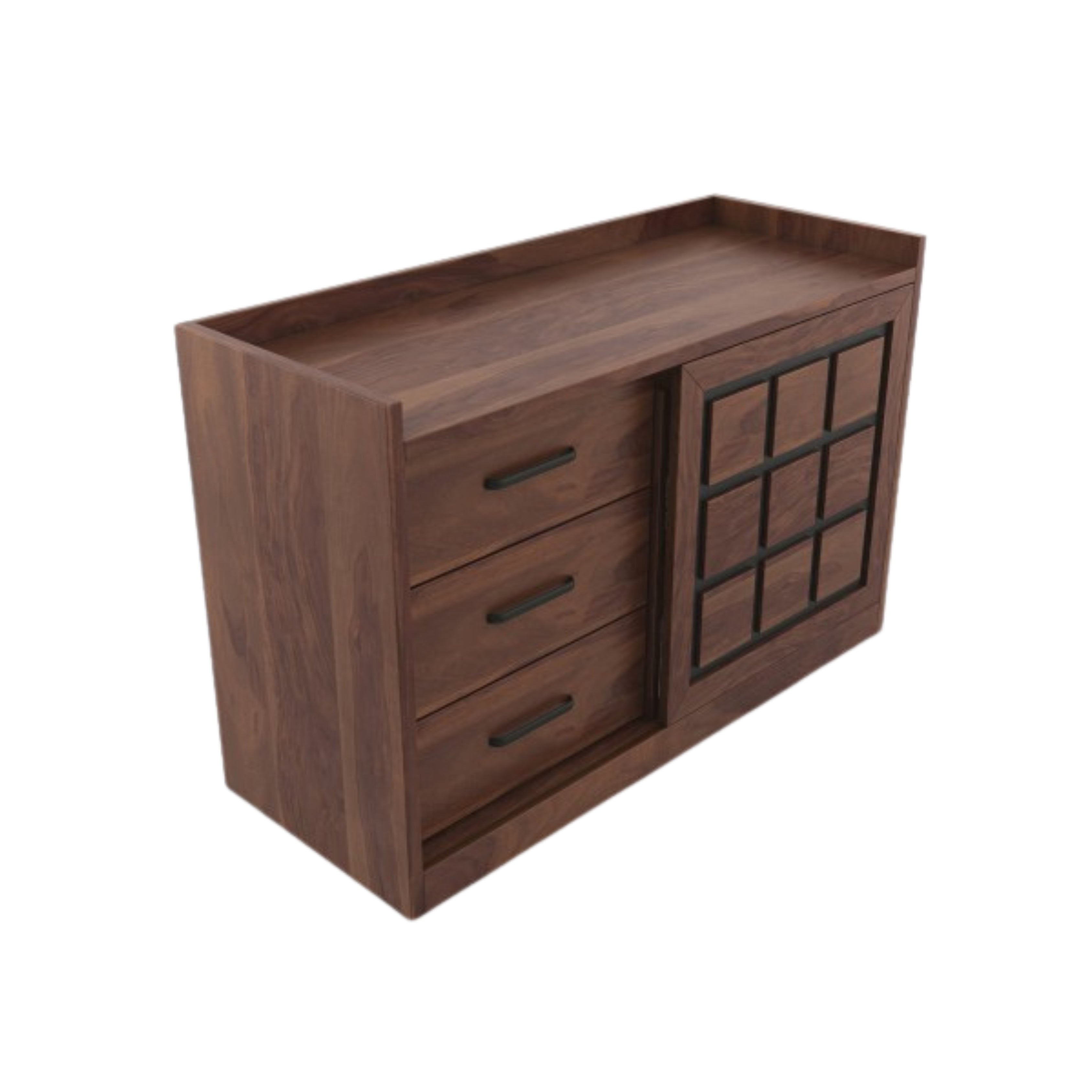 Woodland Multipurpose Storage Unit with Drawer – Sheesham Finish CMM Arena Retails Pvt Ltd