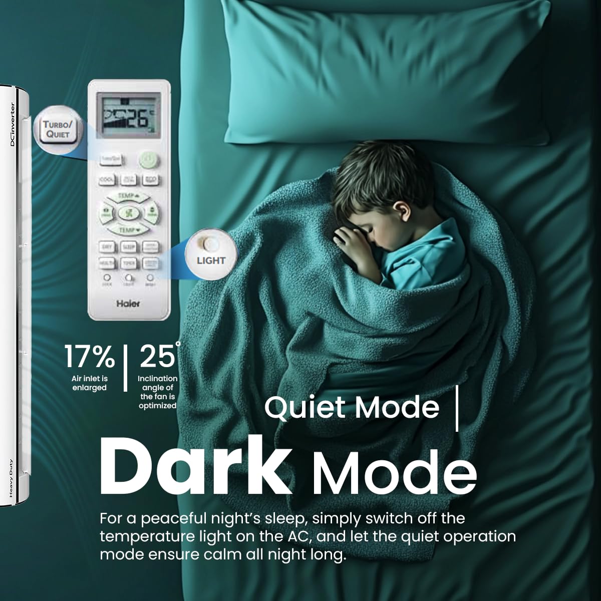 HAIER AC-INDOOR UNIT HSU17V-TMS3BN  INVERTER 1.5 TON HAIER