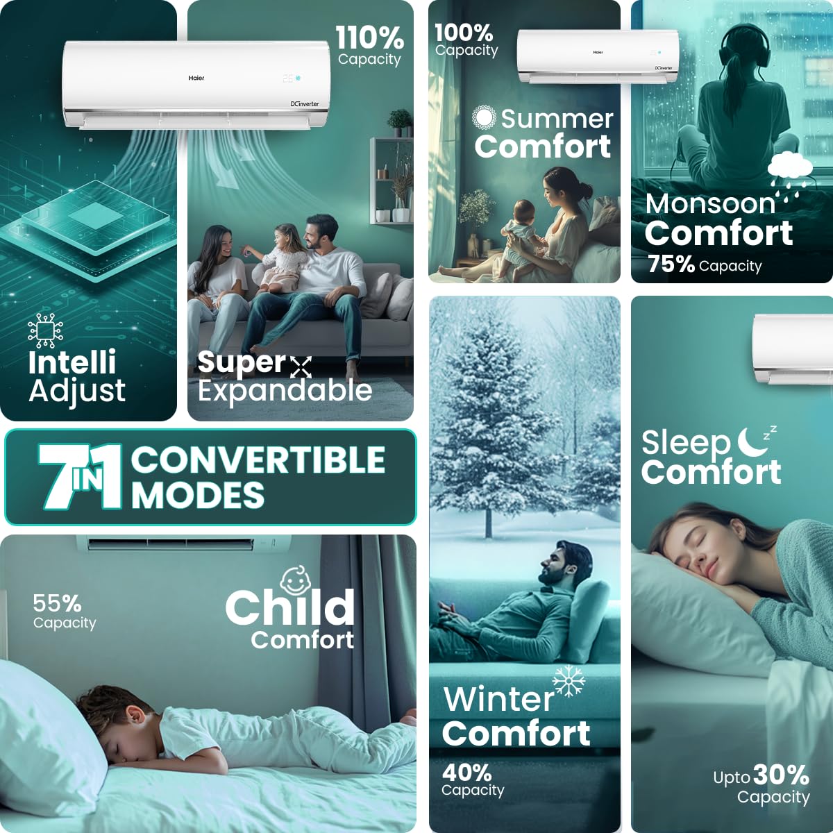 HAIER AC-INDOOR UNIT HSU17V-TMS3BN  INVERTER 1.5 TON HAIER