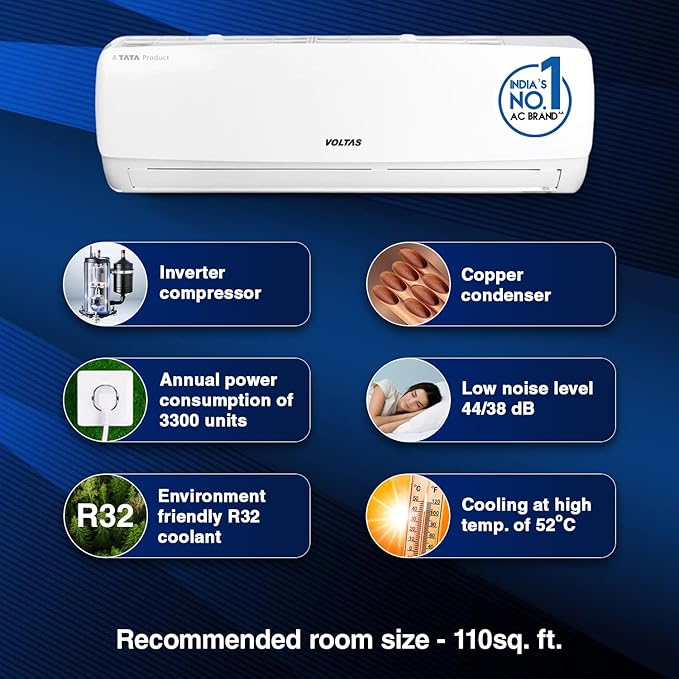 VOLTAS AC-INDOOR UNIT SAC 123V VECTRA ELEGANT  INVERTER 1 TON VOLTAS
