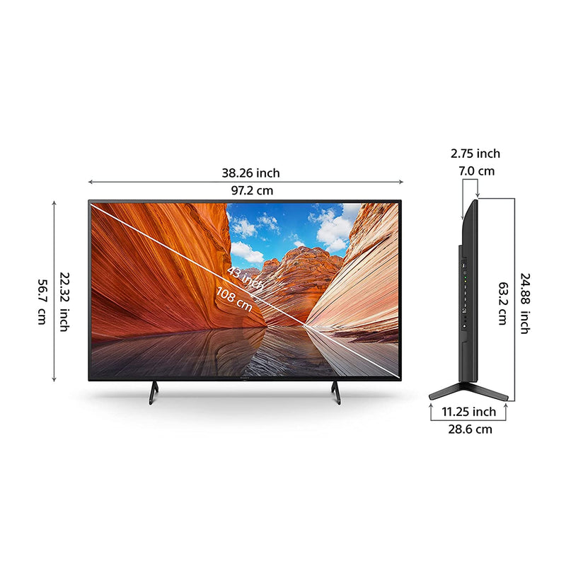 HD Smart SONY 43 Bravia 4K TV Ultra inch LED Google KD-43X80J