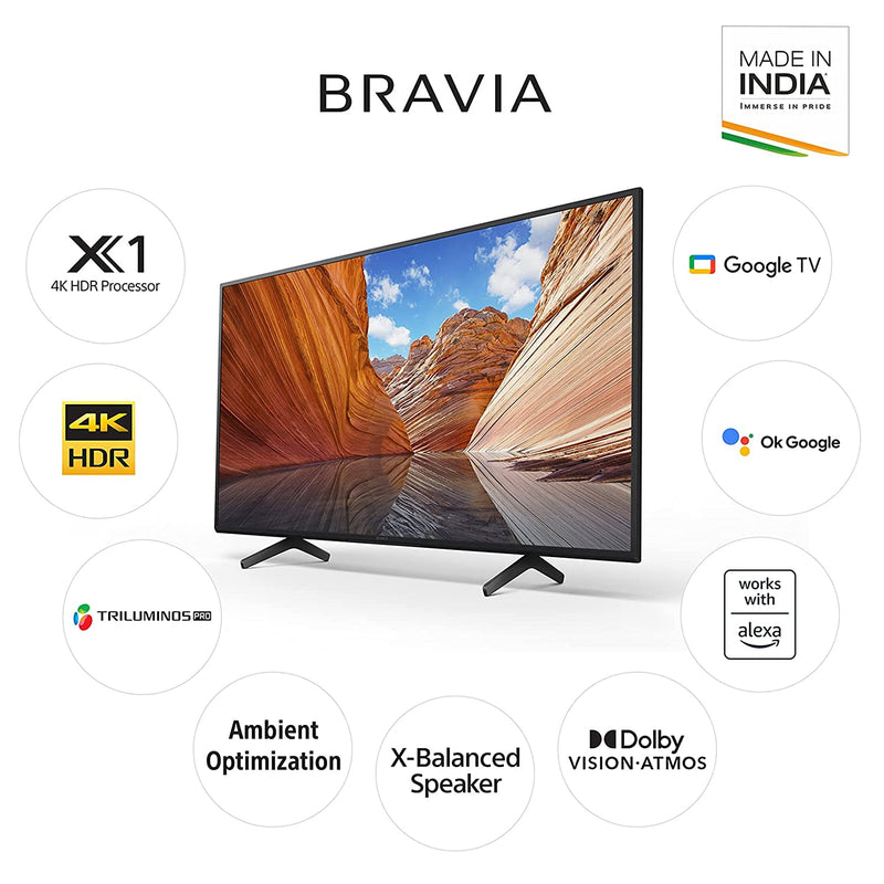 SONY Bravia 43 inch Ultra HD 4K LED KD-43X80J Smart Google TV