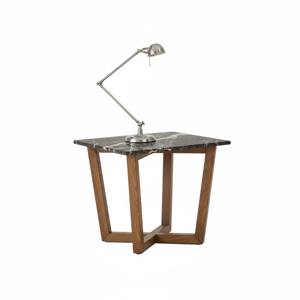 ARENA End Table DAPHNE Paladina Top Walnut Legs ARENA