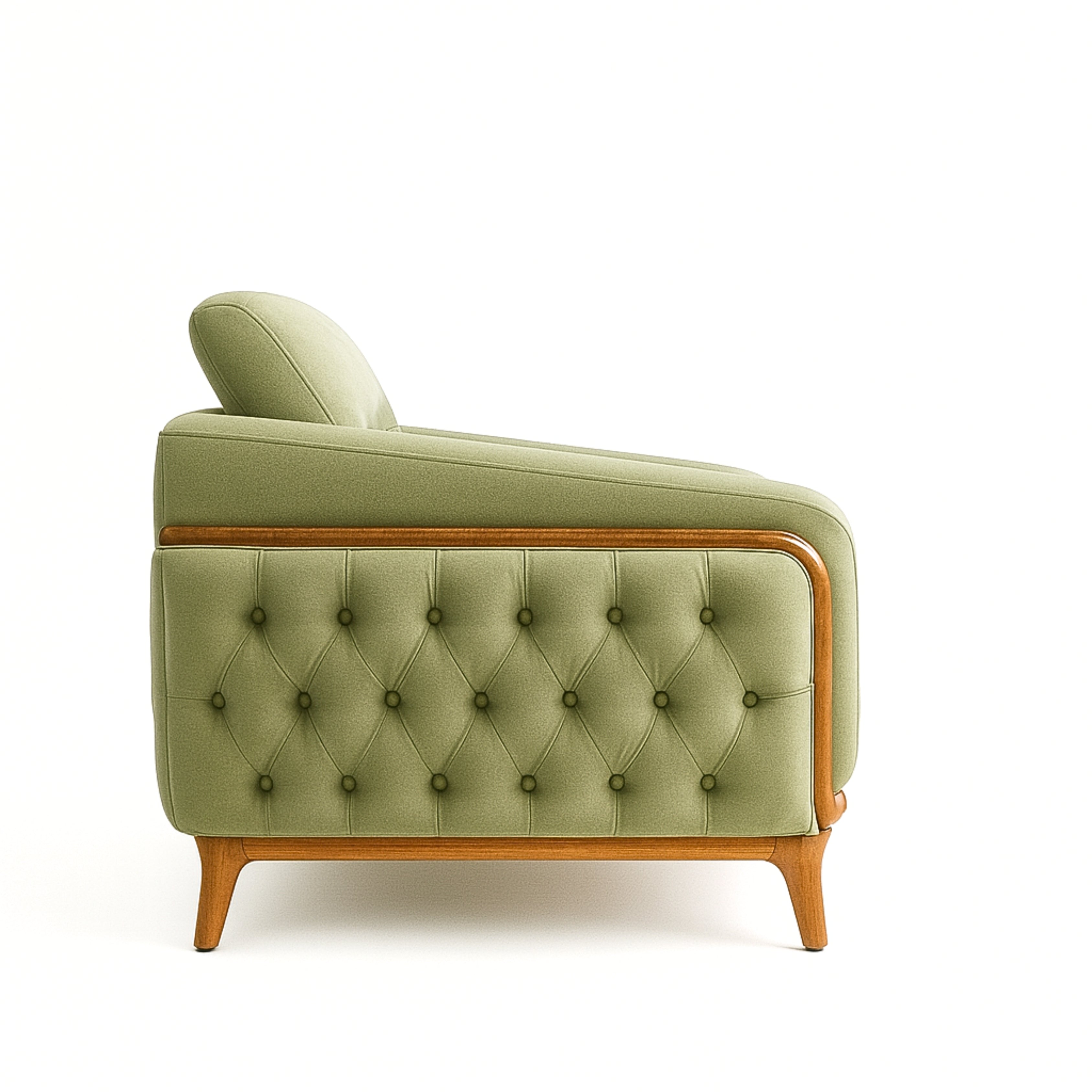 OONA Ford 3-Piece Sofa Set (3+2+1) – Dark Green CMM Arena Retails Pvt Ltd