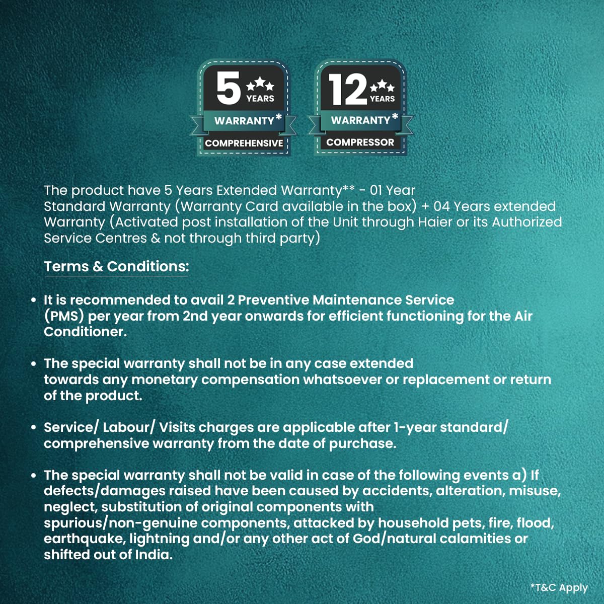 HAIER AC-INDOOR UNIT HSU17V-TMS3BN  INVERTER 1.5 TON HAIER