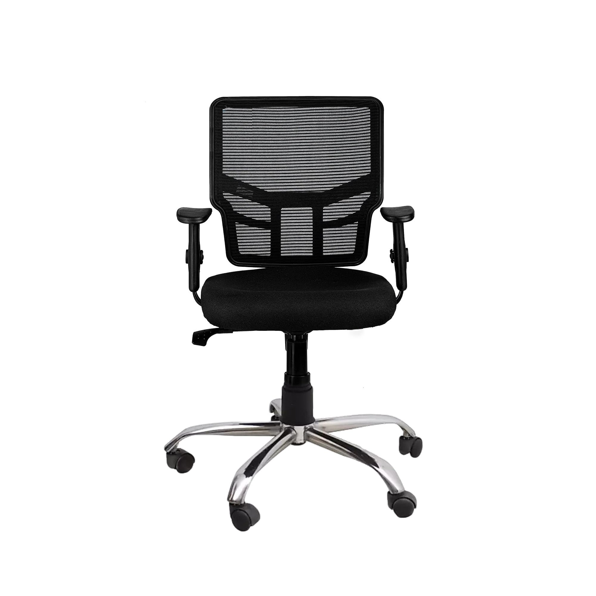 ARENA Mid Back Chair Tar Chrome