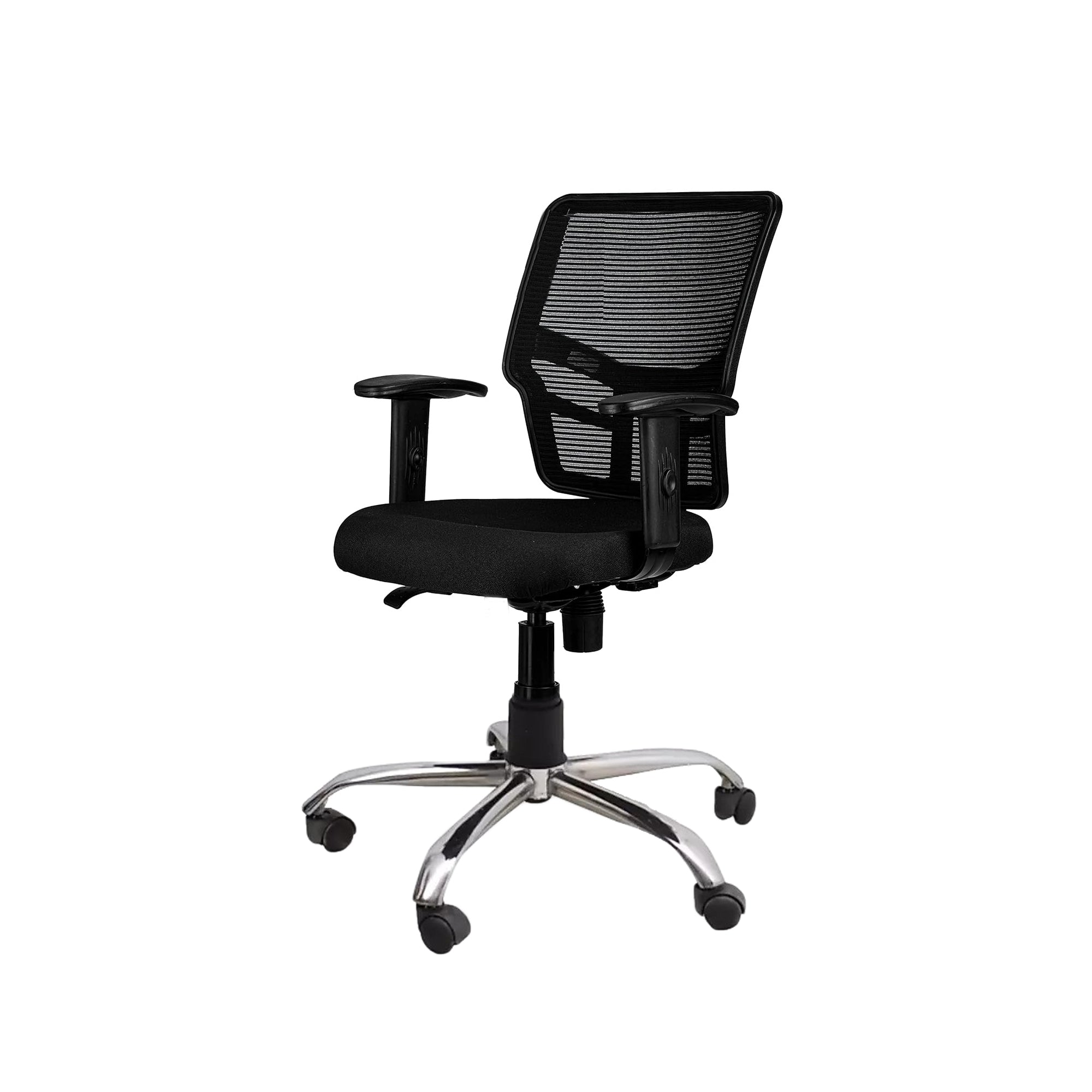 ARENA Mid Back Chair Tar Chrome