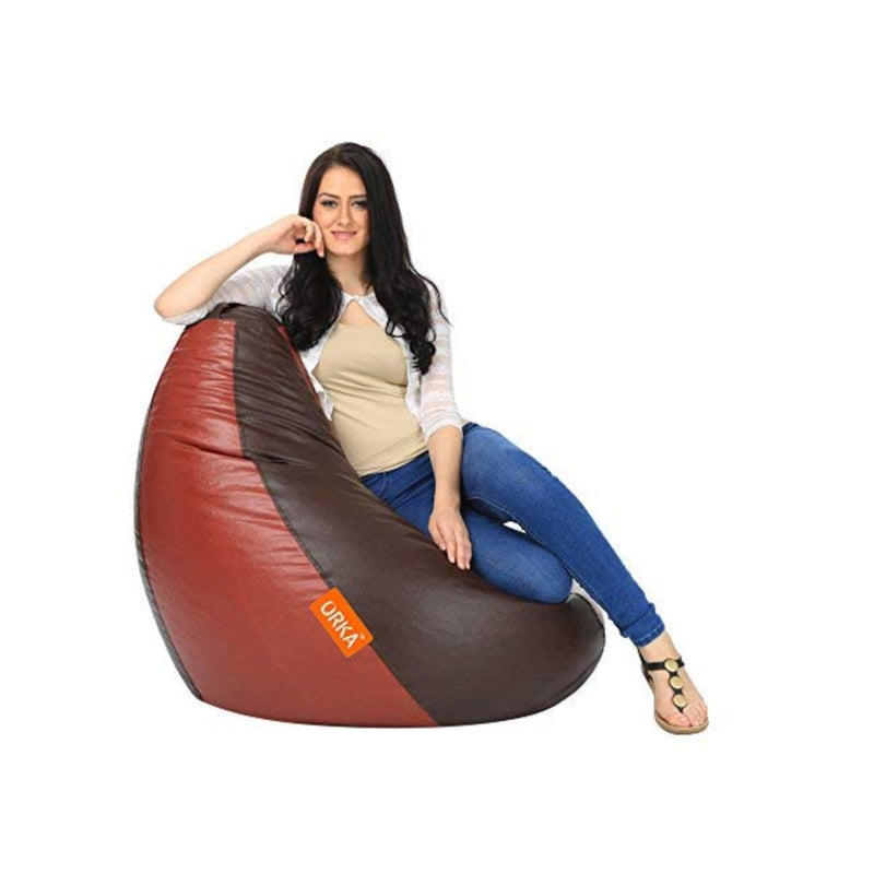 ARENA Classic Synthetic Leather Brown, XXL Bean Bag