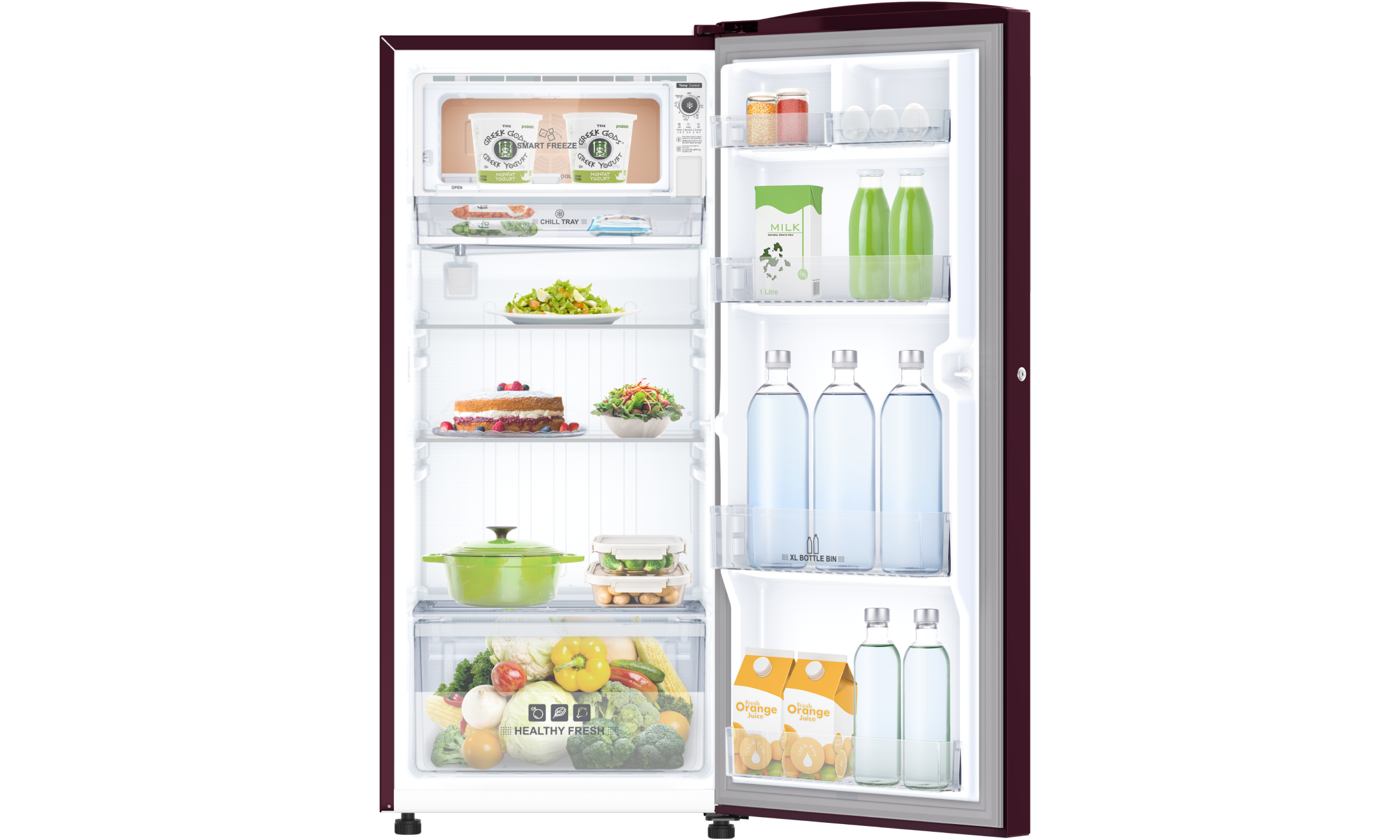 IFB REFRIGERATOR-DC-SD  DC-2132FSS  RED STEEL 187 LTRS IFB