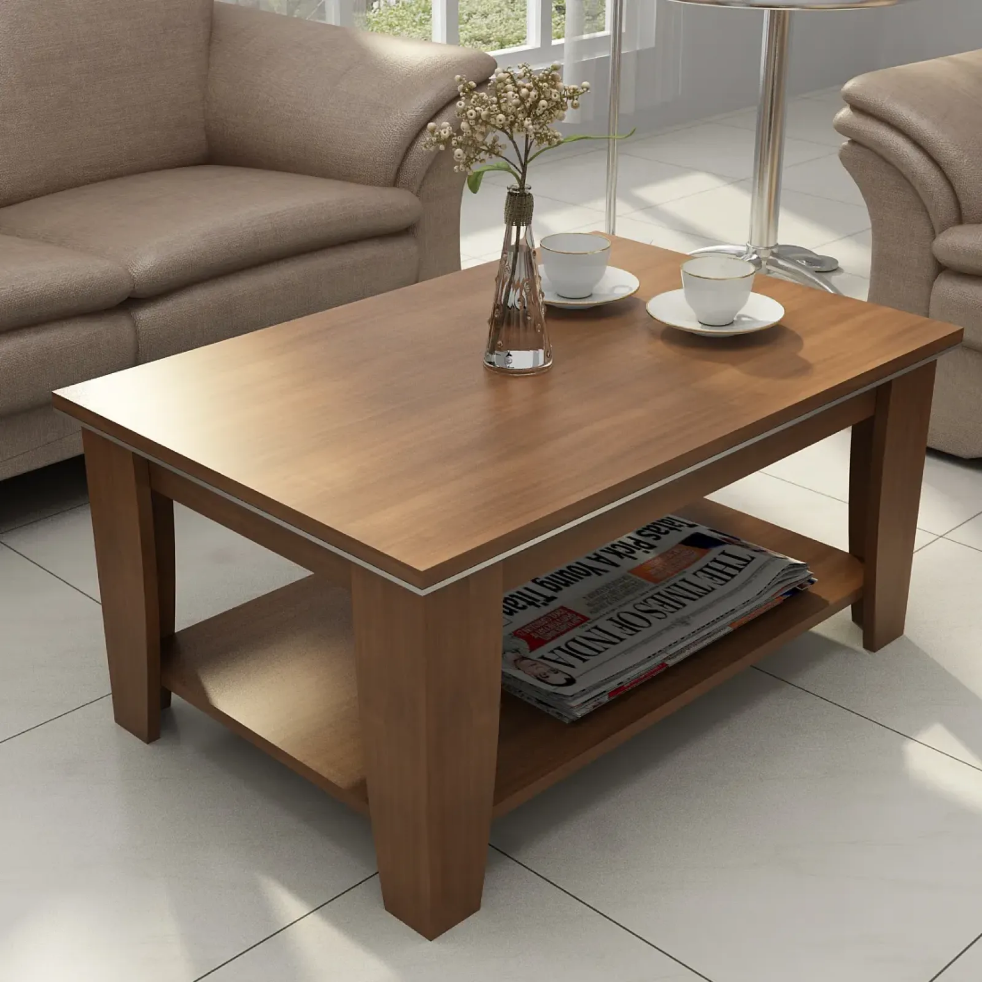 SPACEWOOD CENTRE TABLE RIGATO WALNUT ARENA
