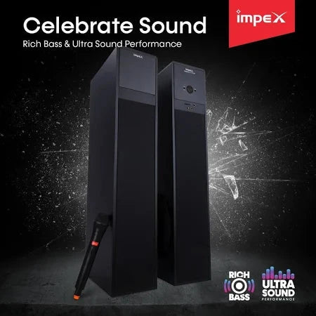 IMPEX SPEAKER 2.0 THUNDER T3 (FG0043)   100 WATTS IMPEX