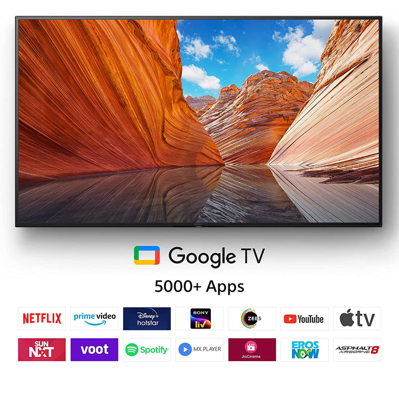 SONY Bravia 55 inches 4K Ultra HD Smart LED Google TV KD-55X80J (Black) (2021 Model) | with Alexa CompatibilityV