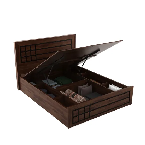 SPACEWOOD Boston Lift On Storage Queen Bed SPACEWOOD