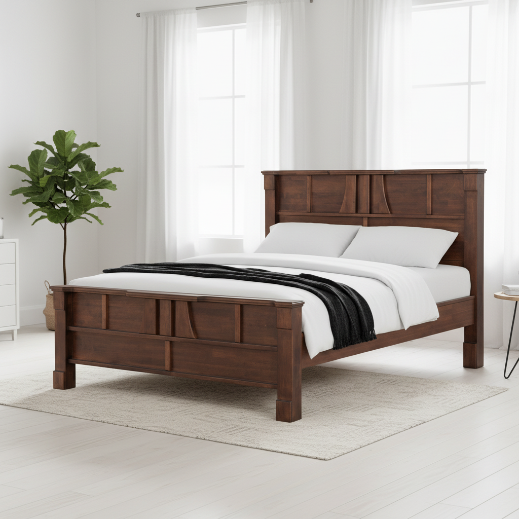 ARENA BED BEVERLY AMERICAN WALNUT ARENA