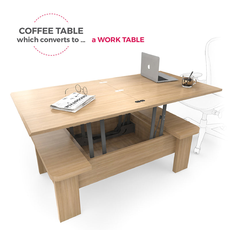 DECOSTYLE DC2D103 WES Multipurpose Coffee Table Teak