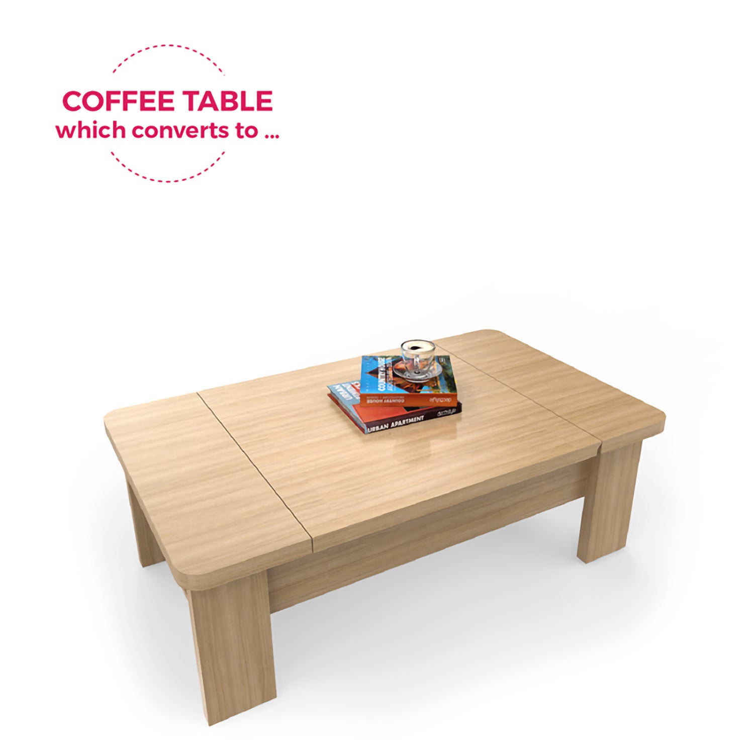 DECOSTYLE DC2D103 WES Multipurpose Coffee Table Teak