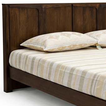 ARENA QUEEN BED R2281 REED WENGE BROWN ARENA