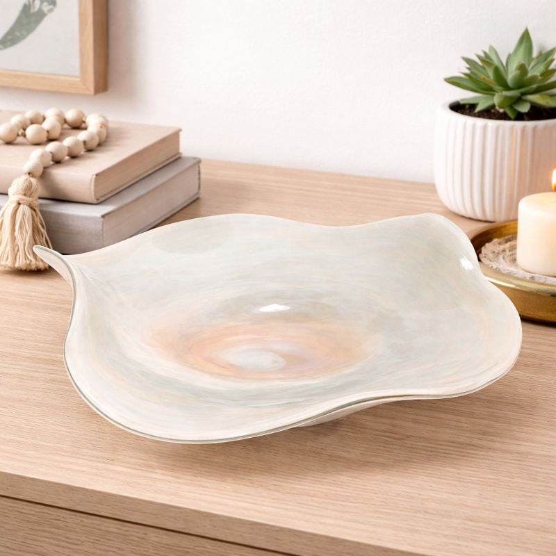 Oona Glass Vase Jasper Plate OONA