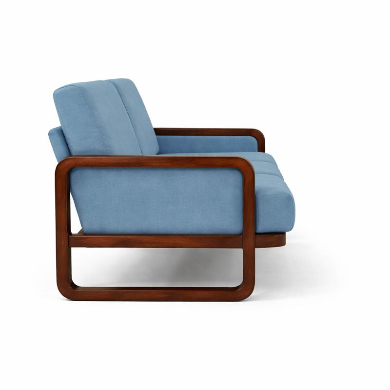 ARENA  SOFA SET (3+1+1) NEW TEXAS WALNUT MATT GREY UPHOLSTRY ARENA