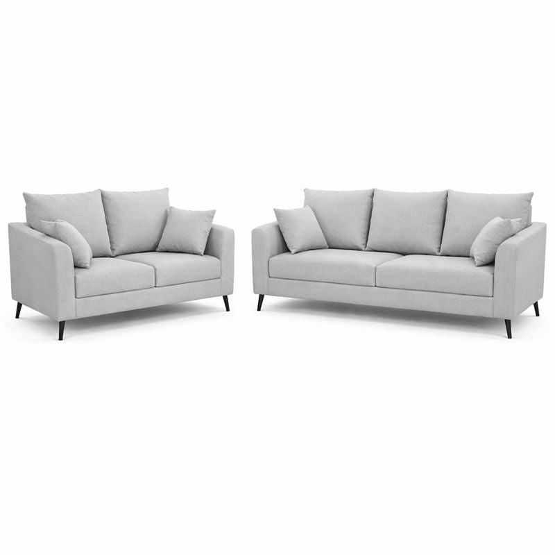 ARENA  SOFA SET(3+2)  CBS WALNUT MATT WITH GREY UPHOLSTRY ARENA