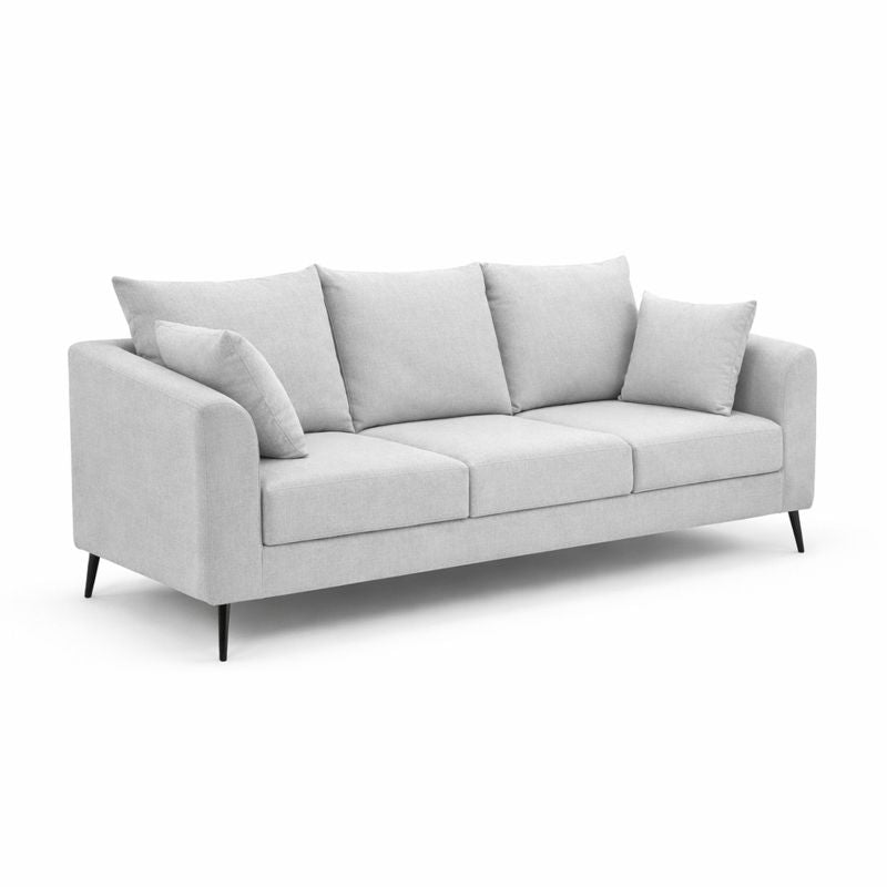 ARENA  SOFA SET(3+2)  CBS WALNUT MATT WITH GREY UPHOLSTRY ARENA