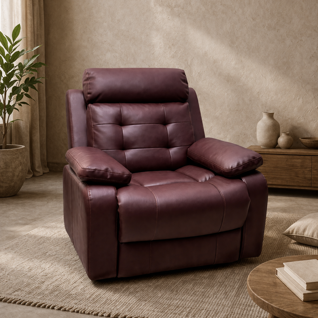 ARENA Single Rocker Recliner Camden Dark Grey ARENA