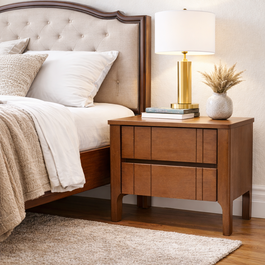 ARENA SIDE TABLE LANCASTER WALNUT ARENA