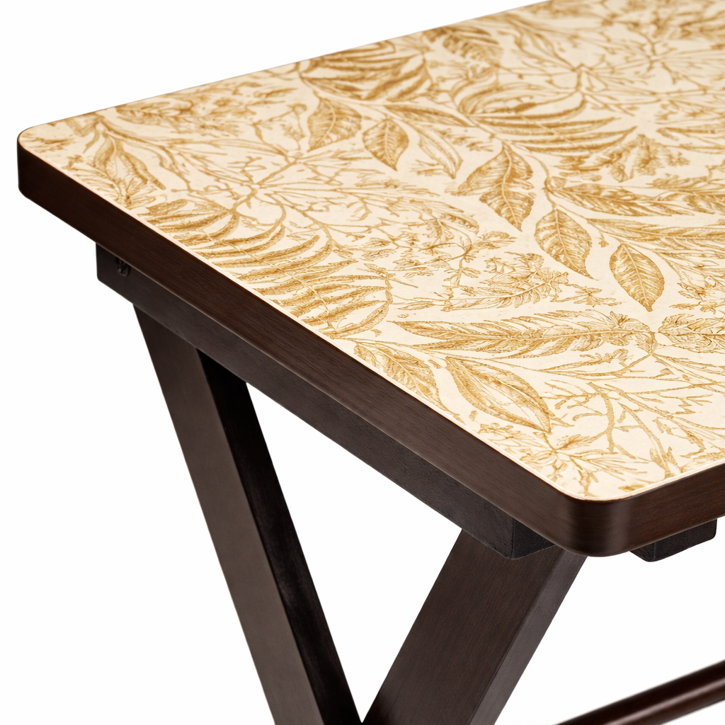 OONA SIDE TABLE ITL - FOLDABLE DIGITAL GOLD BOTONICAL OONA