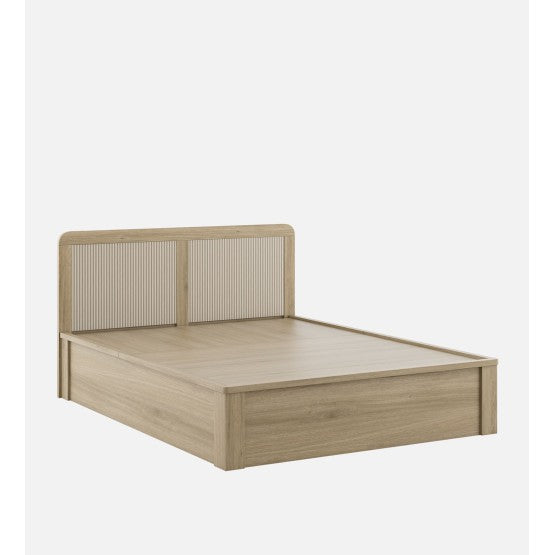 SW KING BED CLEO WITH 3/4 LIFTON STORAGE - SANTANA OAK & BAMBOO SPACEWOOD