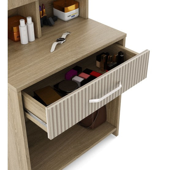 SW DRESSER CLEO - SANTANA OAK & BAMBOO FLUTE SPACEWOOD