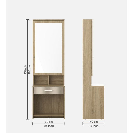 SW DRESSER CLEO - SANTANA OAK & BAMBOO FLUTE SPACEWOOD
