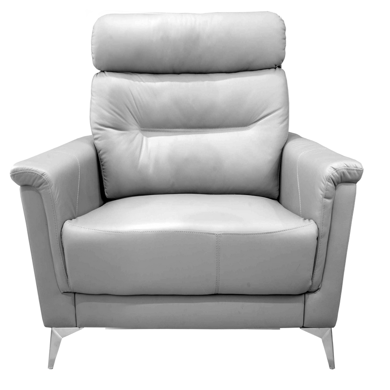 ARENA Iris Single Seater Sofa Leather PVC CYPRUS (Light Grey)