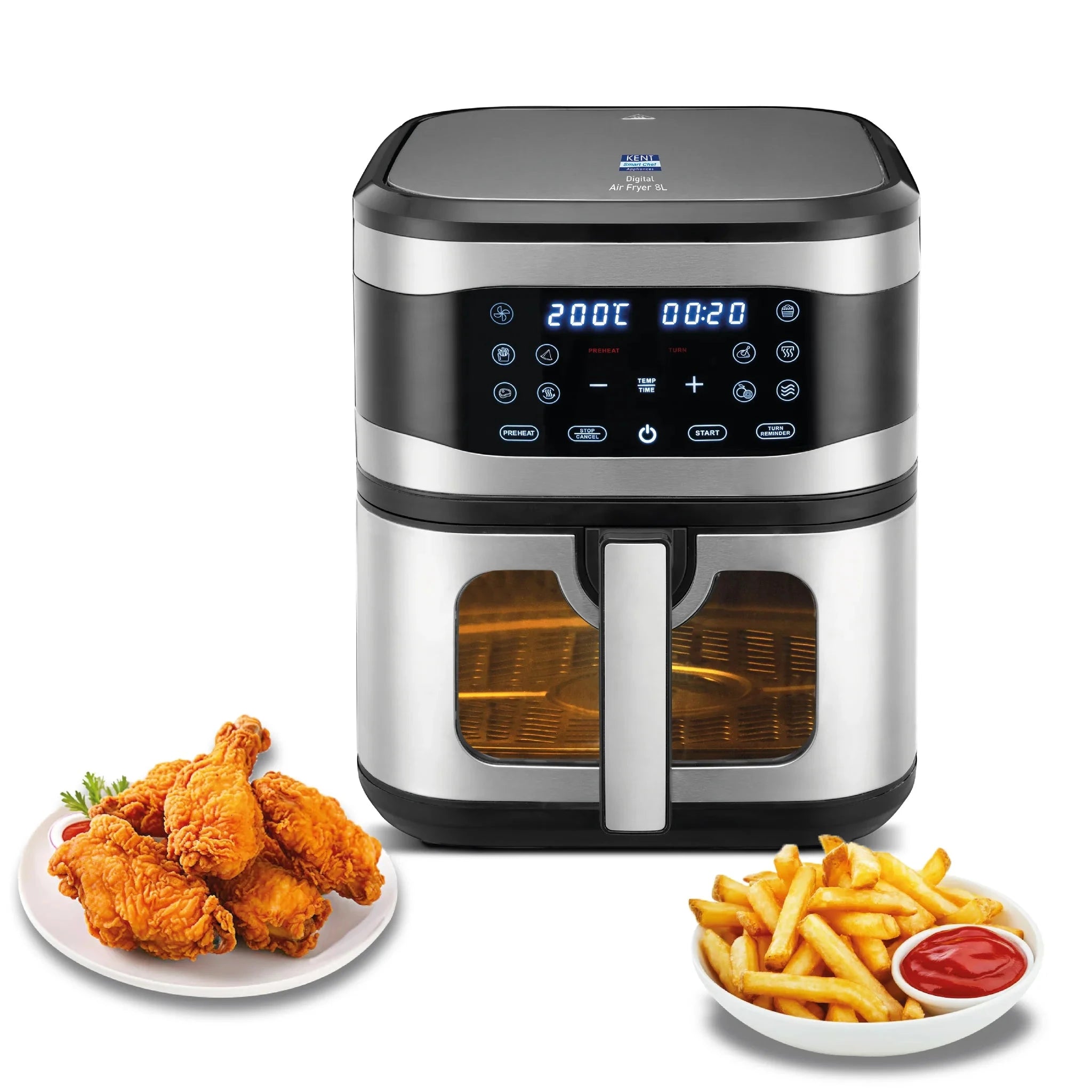 KENT AIR FRYER DIGITAL  8 LTRS 1700 W CMM Arena Retails Pvt Ltd