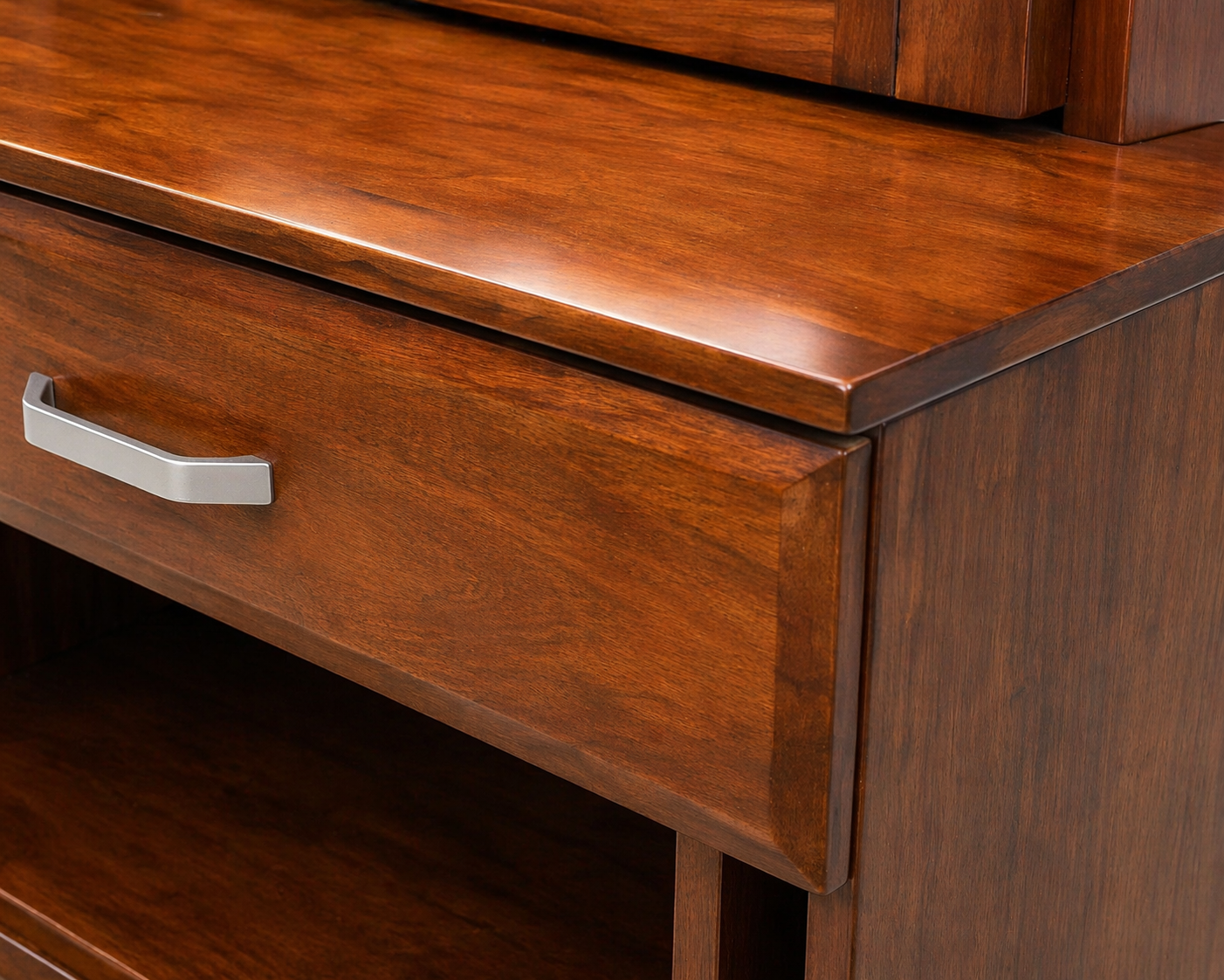 ARENA DRESSER + STOOL 8008D - WALNUT RUBBER WD SIDE PANEL MELAMINE ARENA