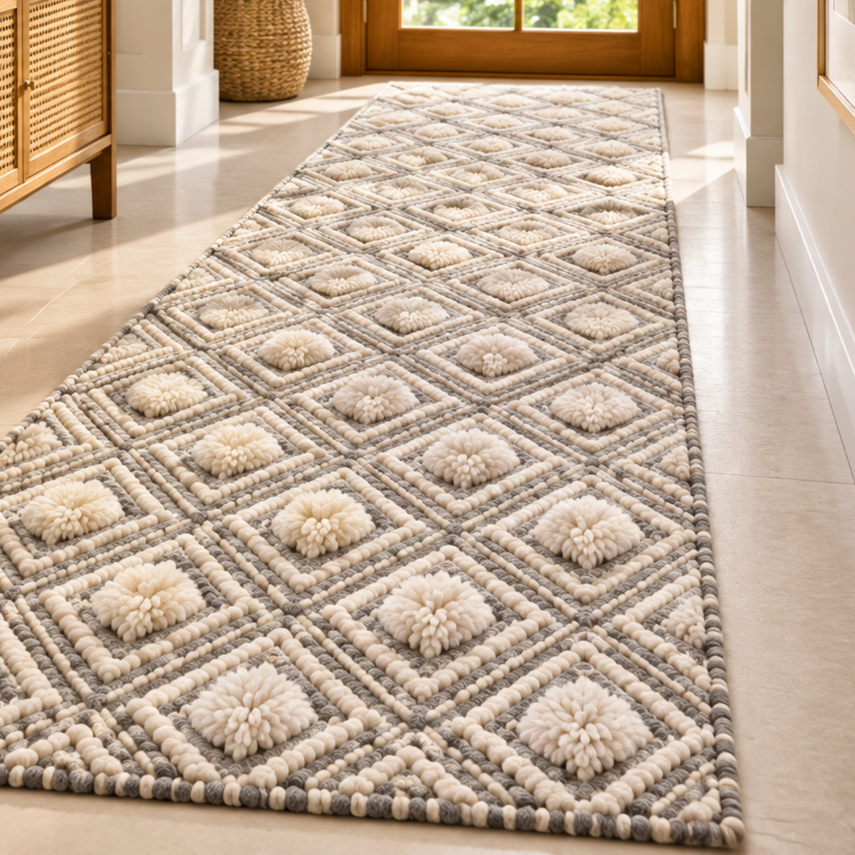 OONA DHURRIE WOLLEN PILE 2X8 INCH OoNA