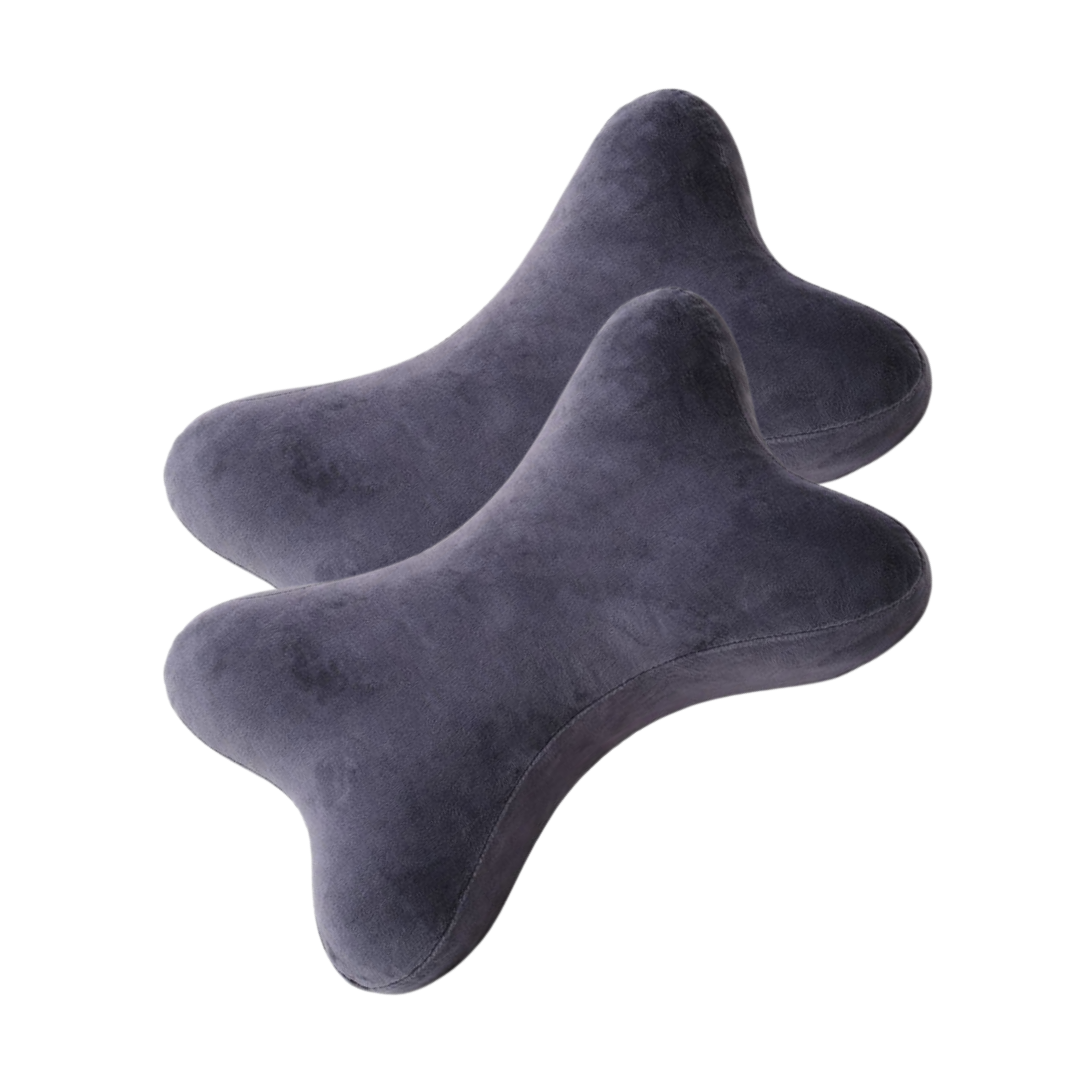 ARENA BONE SHAPE NECK PILLOW S/2 EVBSCP02 GREY ARENA