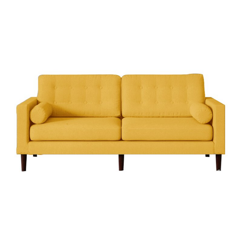 ARENA HUNNY Three Seater Sofa Polyester (Mustard)