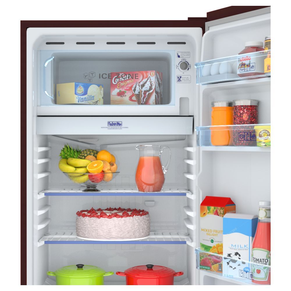 HAIER HRD-1851BBR-P 165L Direct Cool Single Door Refrigerator