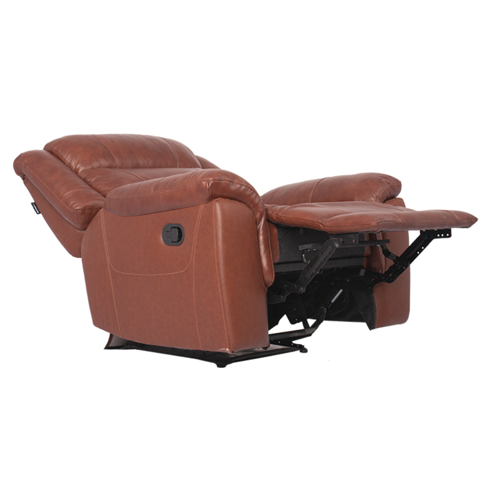 ARENA JOY Single Seater Manual Recliner Brown