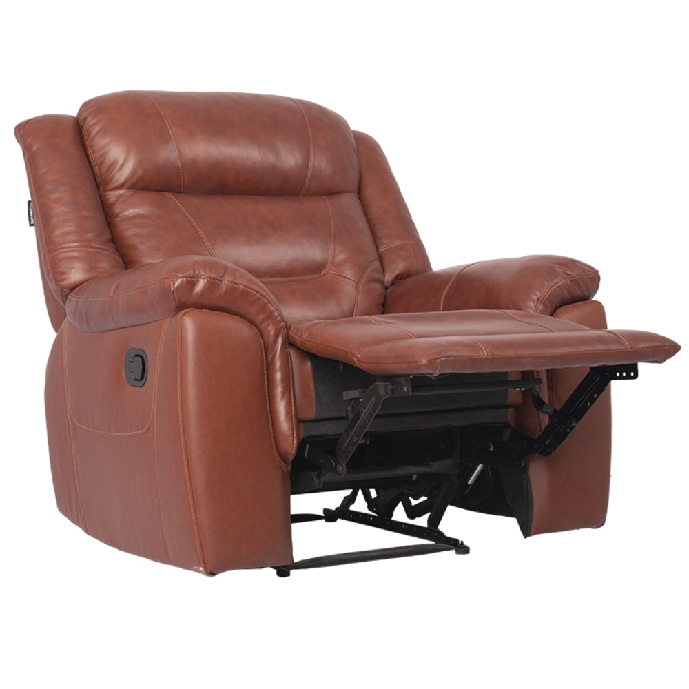 ARENA JOY Single Seater Manual Recliner Brown