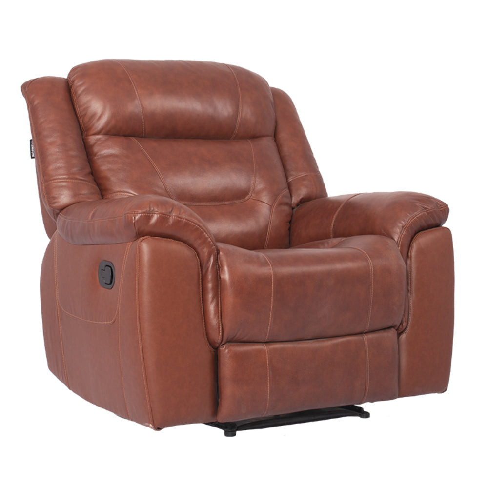 ARENA JOY Single Seater Manual Recliner Brown