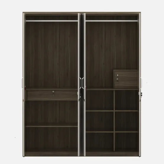 SW 4 DOOR WARDROBE NORA PVC HD - LYON WALNUT spacewoo