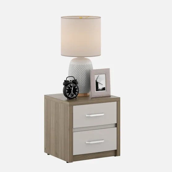 SW BED SIDE TABLE NORA PVC HD - LYON WALNUT CMM Arena Retails Pvt Ltd