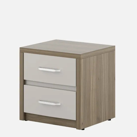 SW BED SIDE TABLE NORA PVC HD - LYON WALNUT CMM Arena Retails Pvt Ltd