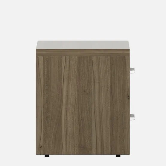 SW BED SIDE TABLE NORA PVC HD - LYON WALNUT CMM Arena Retails Pvt Ltd