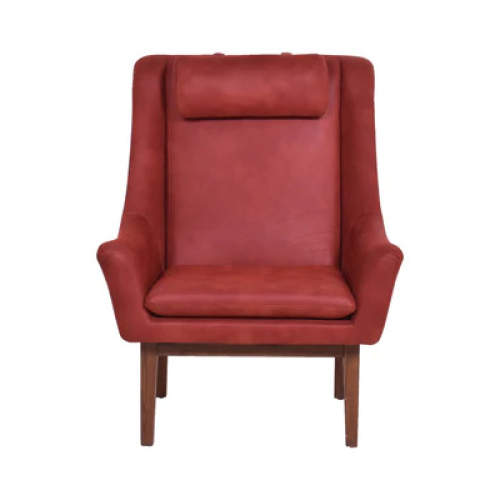 ARENA DERBY Single Seater Lounger Chair Polyester  (Rust)