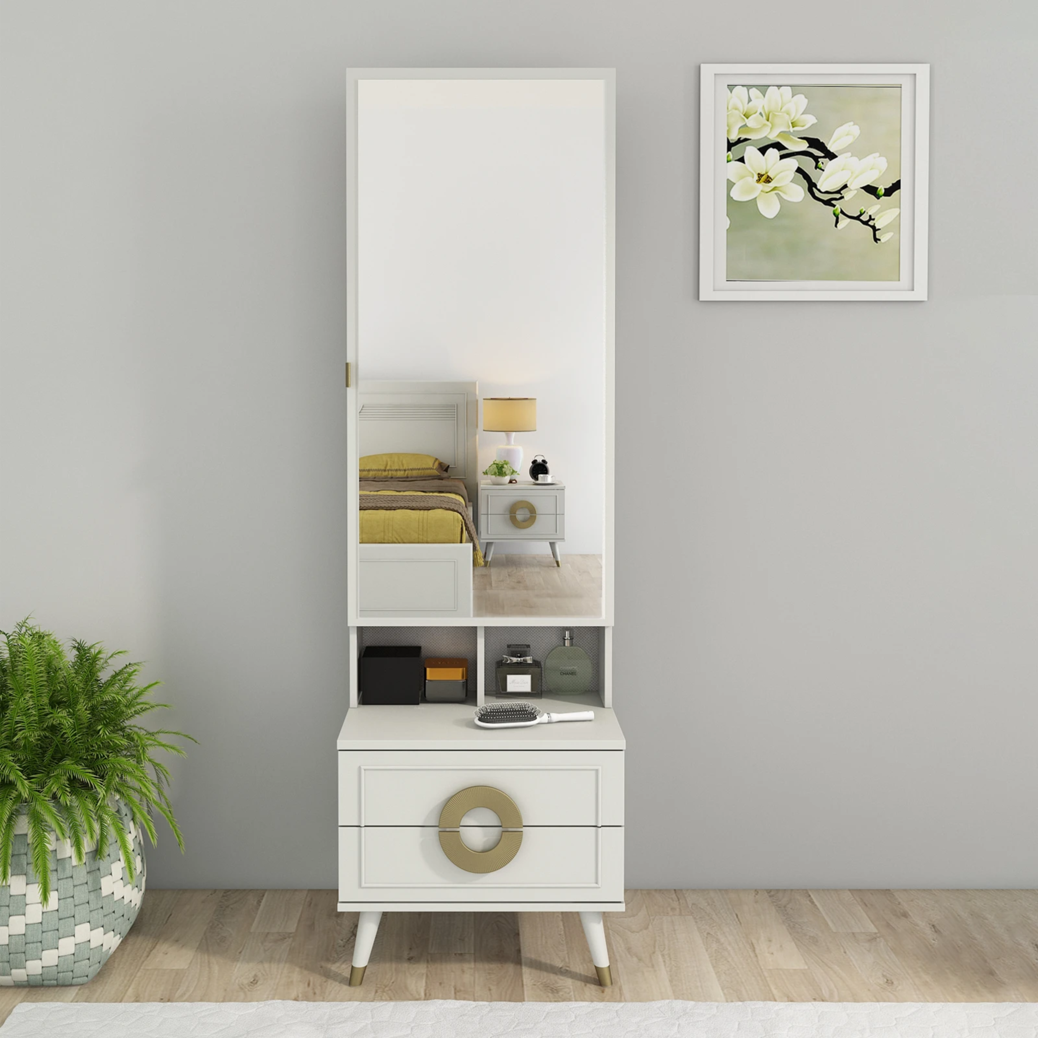 SW DRESSING TABLE AKIRA - PUMIC GREY 42 SPACEWOOD